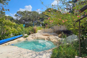 Countryside sea and beach view rustic home